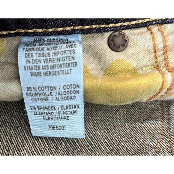 Lucky Brand Jeans Women’s 8 29 Low Rise Zoe Boot Cut Dark Wash Stretch - Picture 4 of 7